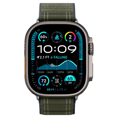 Popruh Spigen WBF0 pro Apple Watch 49mm / 46mm / 45mm / 44mm Series, Zelený