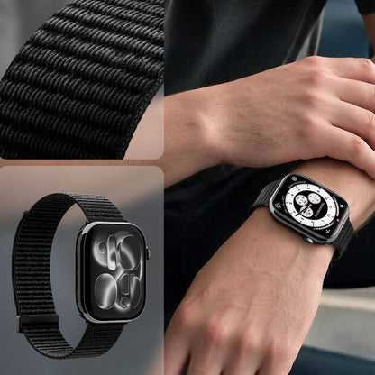 Řemínek Spigen WBF01 pro Apple Watch 49mm / 46mm / 45mm / 44mm Series, černý AMP11833