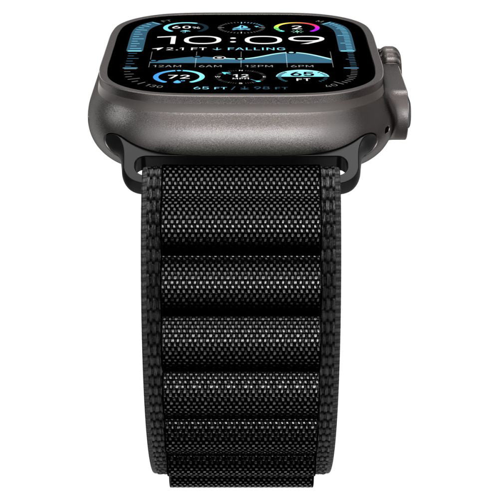 Popruh Spigen WBF1 pro Apple Watch 49mm / 46mm / 45mm / 44mm Series, Černá