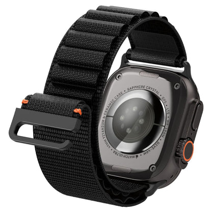 Popruh Spigen WBF1 pro Apple Watch 49mm / 46mm / 45mm / 44mm Series, Černá