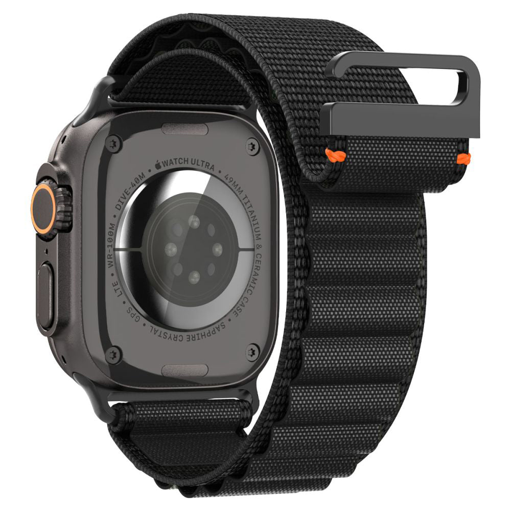 Popruh Spigen WBF1 pro Apple Watch 49mm / 46mm / 45mm / 44mm Series, Černá