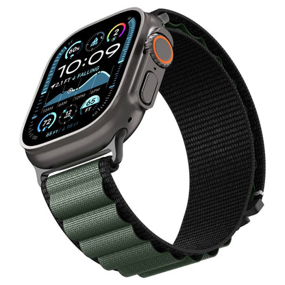 Popruh Spigen WBF1 pro Apple Watch 49mm / 46mm / 45mm / 44mm Series, Černá Zelená