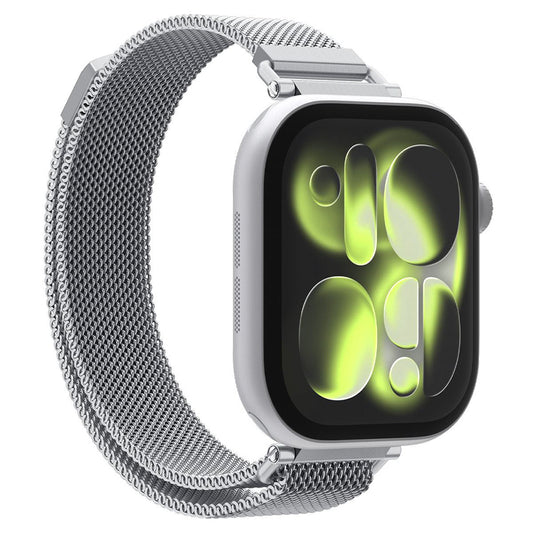 Řemínek Spigen WBM4 pro Apple Watch 42mm / 41mm / 40mm Series, Stříbrný AMP10498