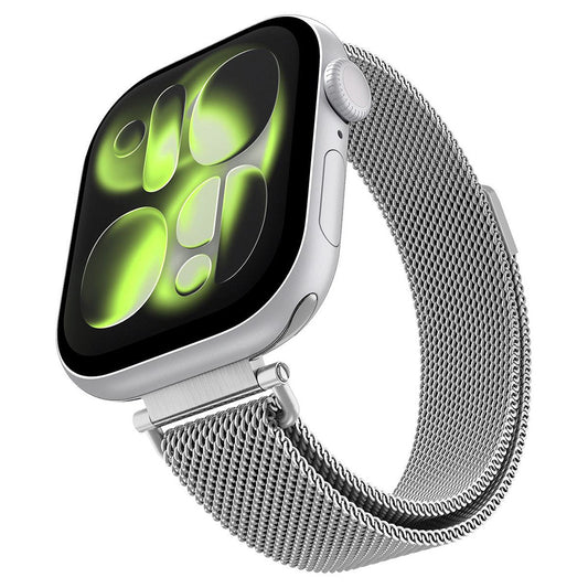 Řemínek Spigen WBM4 pro Apple Watch 42mm / 41mm / 40mm Series, Stříbrný AMP10498