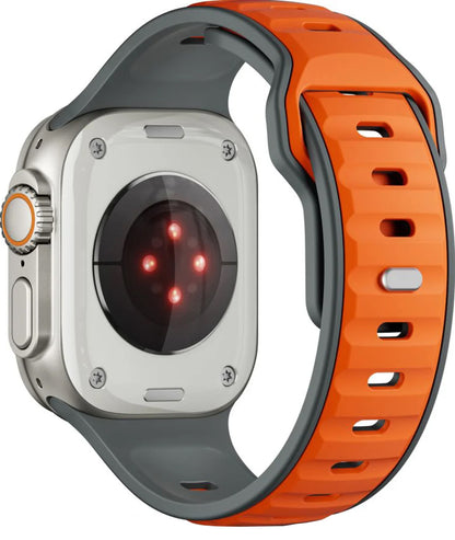 Pásek Tech-Protect Iconband Line pro Apple Watch 49mm / 46mm / 45mm / 44mm Series, Šedooranžová