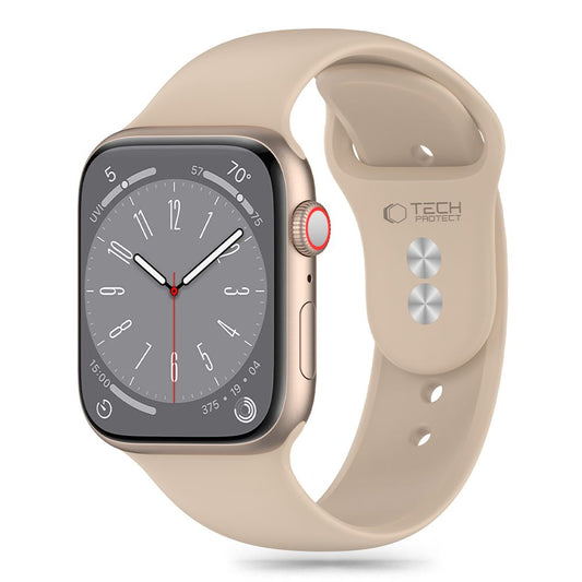 Tech-Protect Silicone řemínek pro Apple Watch 41mm / 40mm / 38mm Series, Béžový