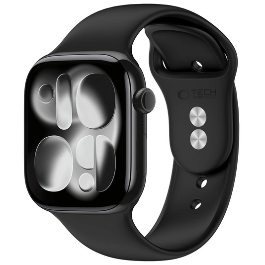 Řemínek Tech-Protect Silicone pro Apple Watch 49mm / 46mm / 45mm / 44mm Series, černý