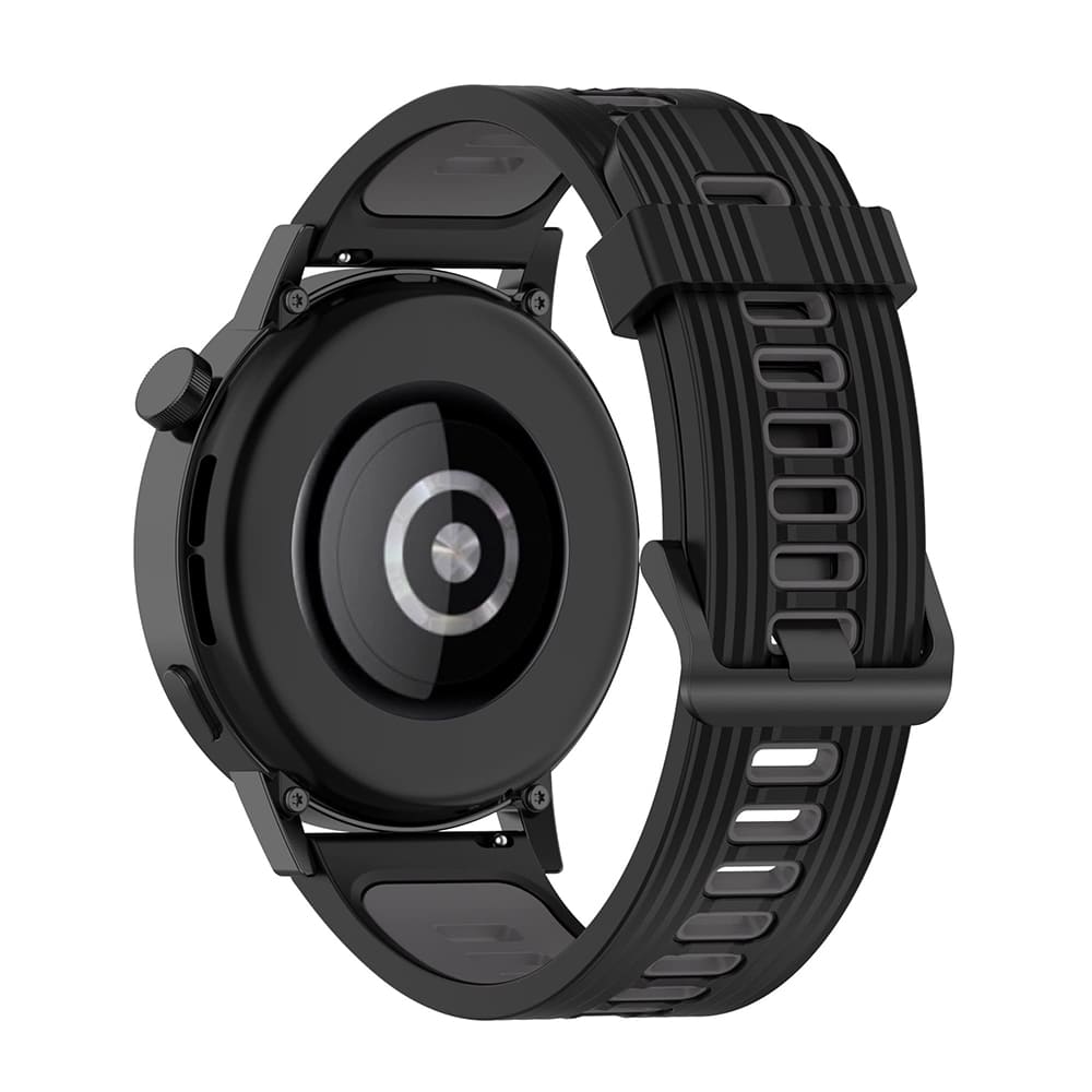 Techsuit W002 pásek pro Samsung Galaxy Watch / Huawei Watch Series, 20mm, černý