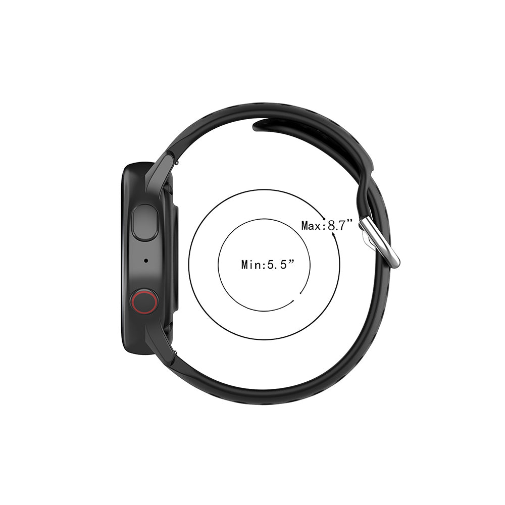 Pásek Techsuit W004 pro Samsung Galaxy Watch / Huawei Watch Series, 22mm, Tmavě modrá