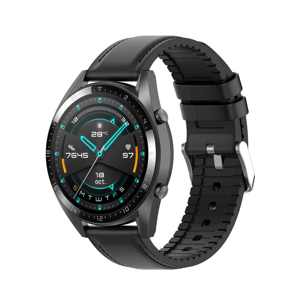 Techsuit W007 pásek pro Samsung Galaxy Watch / Huawei Watch Series, 20mm, Černý.