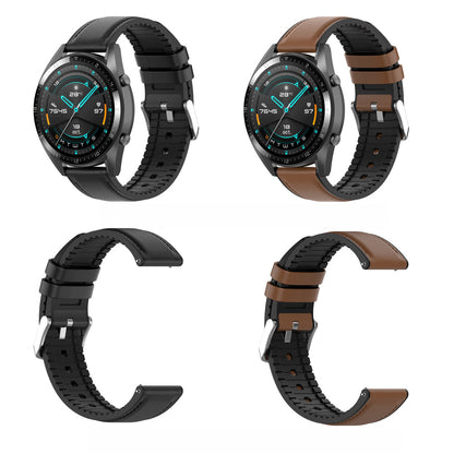Techsuit W007 pásek pro Samsung Galaxy Watch / Huawei Watch Series, 20mm, Černý.