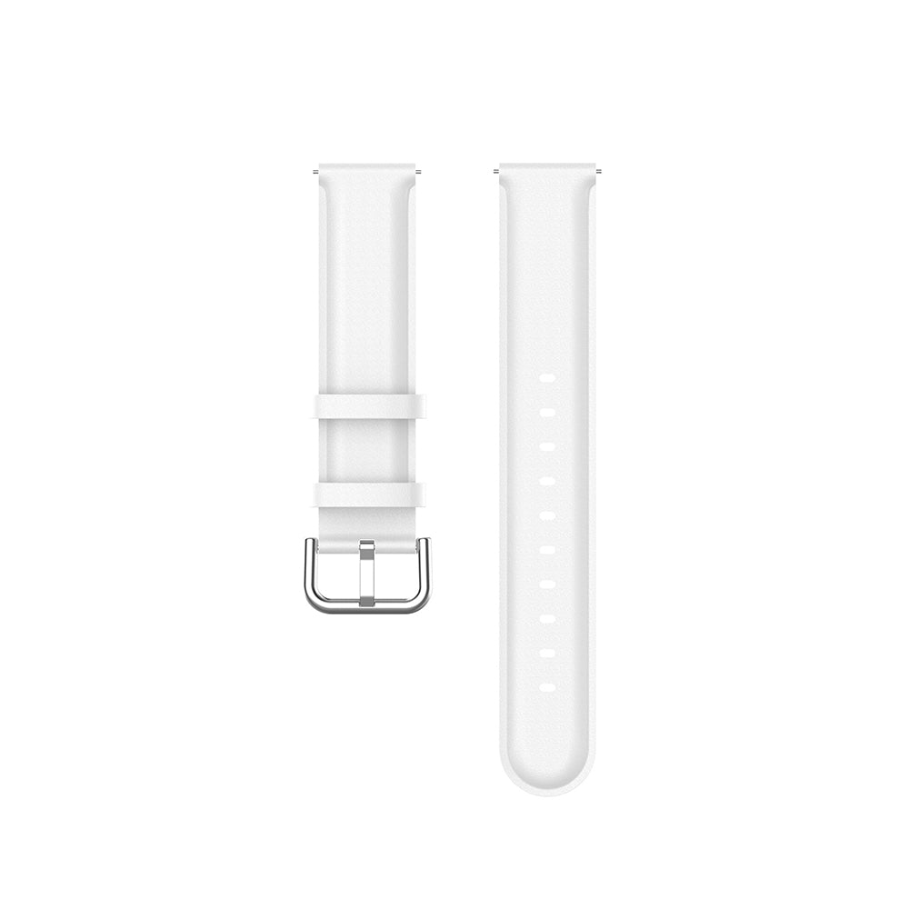 Techsuit W007PU pásek pro Samsung Galaxy Watch / Huawei Watch Series, 20mm, Bílá