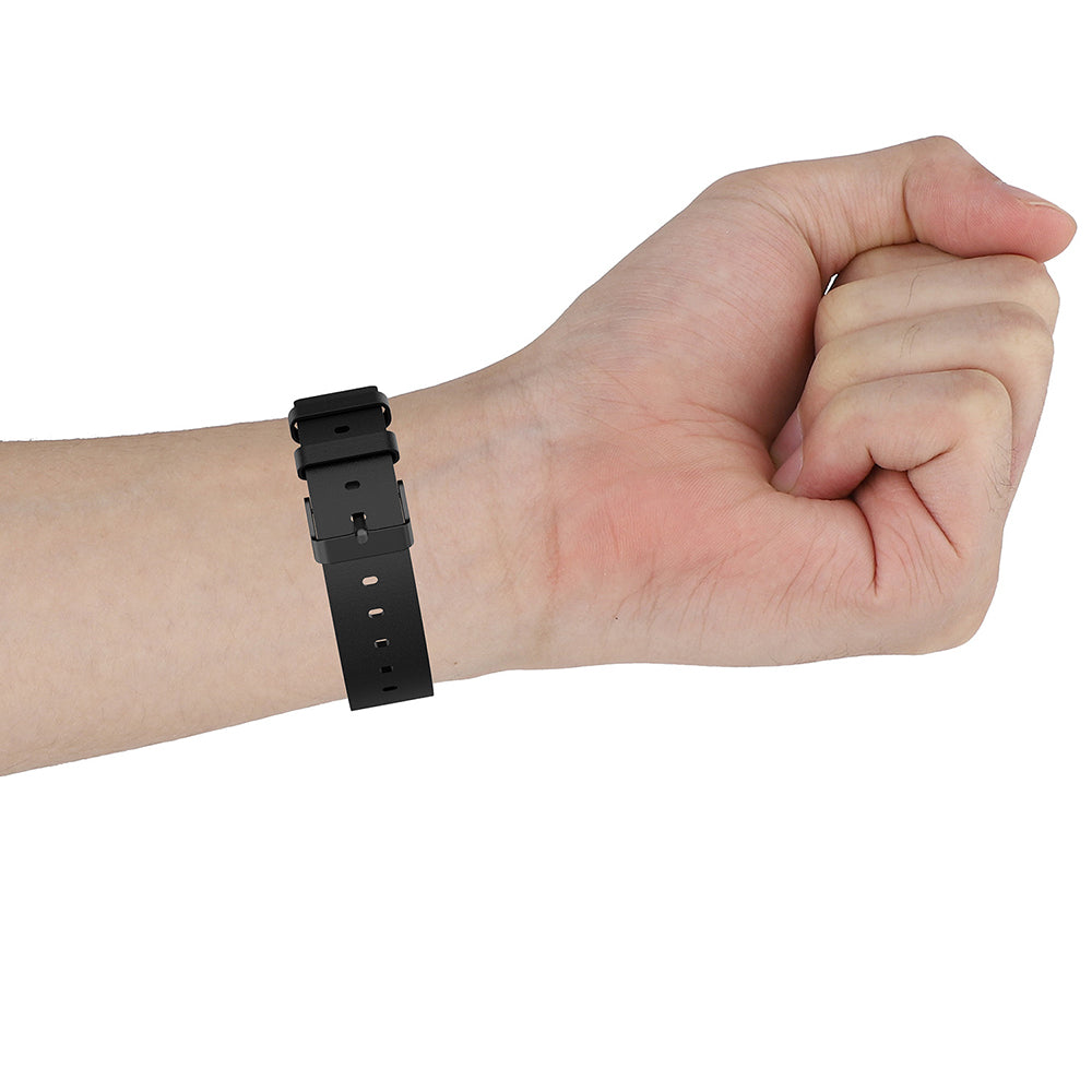 Techsuit W007PU pásek pro Samsung Galaxy Watch / Huawei Watch Series, 20mm, Bílá