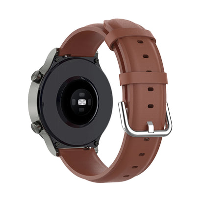 Techsuit W007PU pásek pro Samsung Galaxy Watch / Huawei Watch Series, hnědý