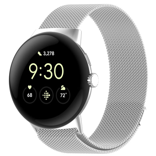 Techsuit W009 pásek pro Google Pixel Watch 4 45mm, Stříbrný