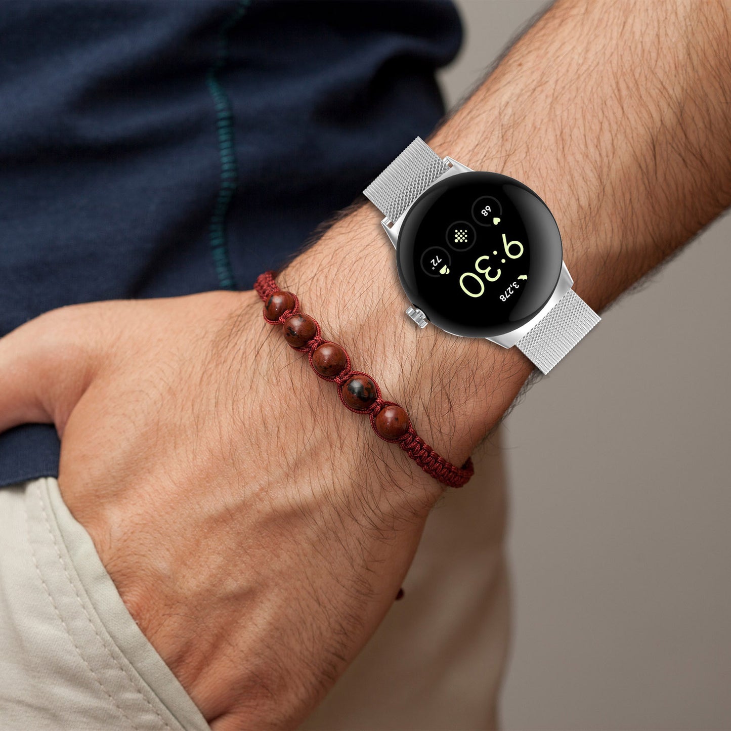 Techsuit W009 pásek pro Google Pixel Watch 4 45mm, Černý