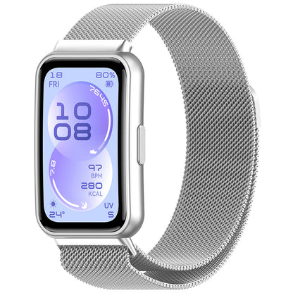 Popruh Techsuit W009 pro Huawei Band 11 / 11 Pro, Stříbrný