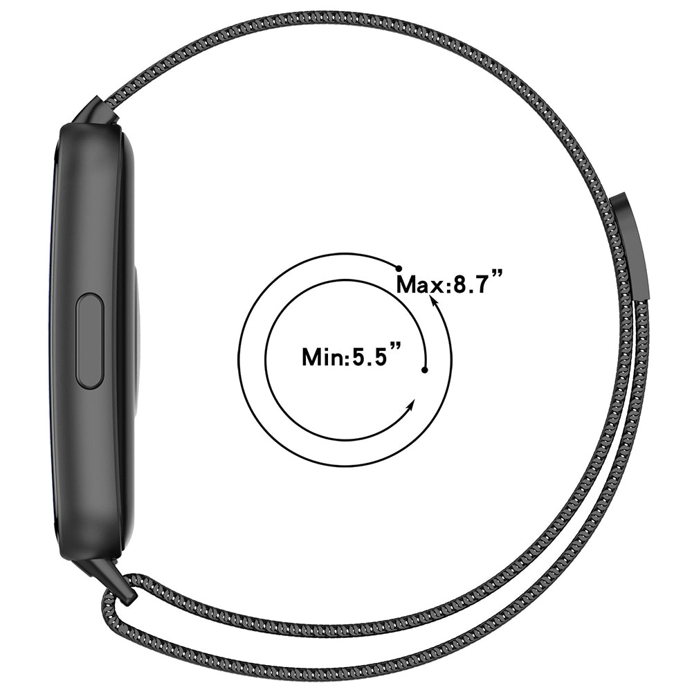 Popruh Techsuit W009 pro Huawei Band 11 / 11 Pro, Stříbrný