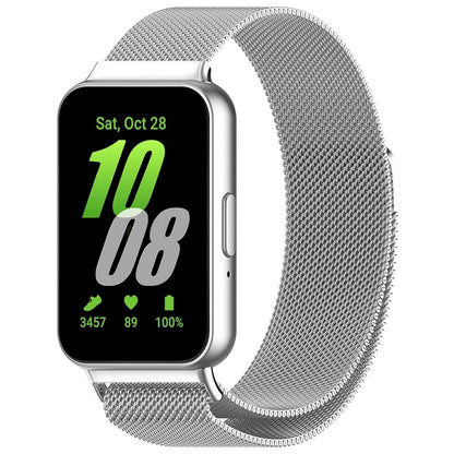 Řemínek Techsuit W009 pro Samsung Galaxy Fit3 R39M, stříbrný