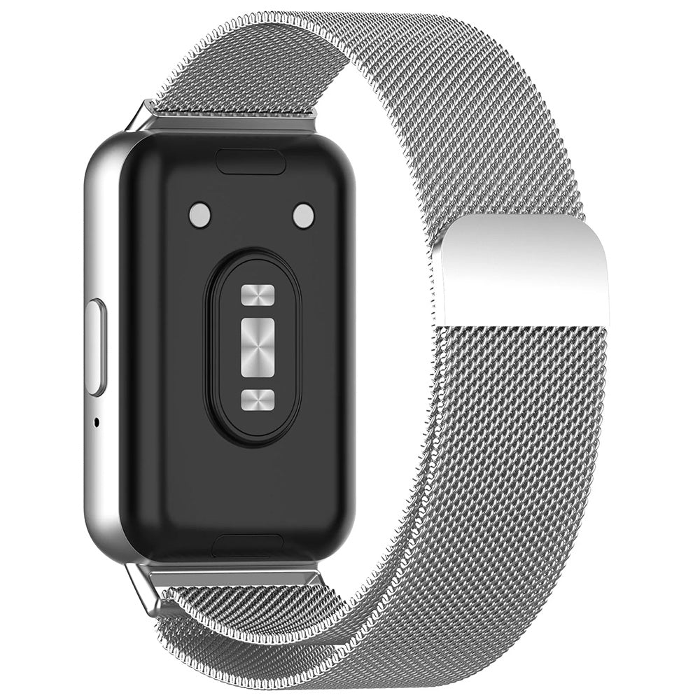 Řemínek Techsuit W009 pro Samsung Galaxy Fit3 R39M, stříbrný