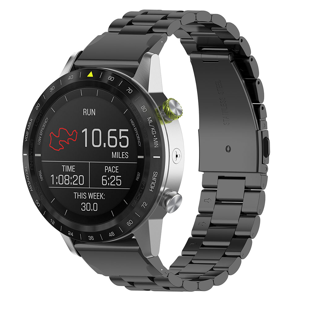 Řemínek Techsuit W010 pro Garmin Watch Fenix / Forerunner Series, 22mm, Černý