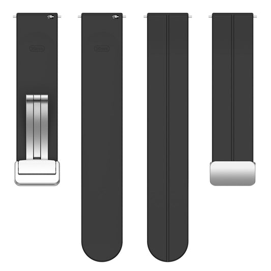 Techsuit W011 pásek pro Samsung Galaxy Watch / Huawei Watch Series, 20mm, Černý