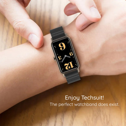 Techsuit W012 pásek pro Apple Watch 42mm / 41mm / 40mm / 38mm Series, Stříbrný
