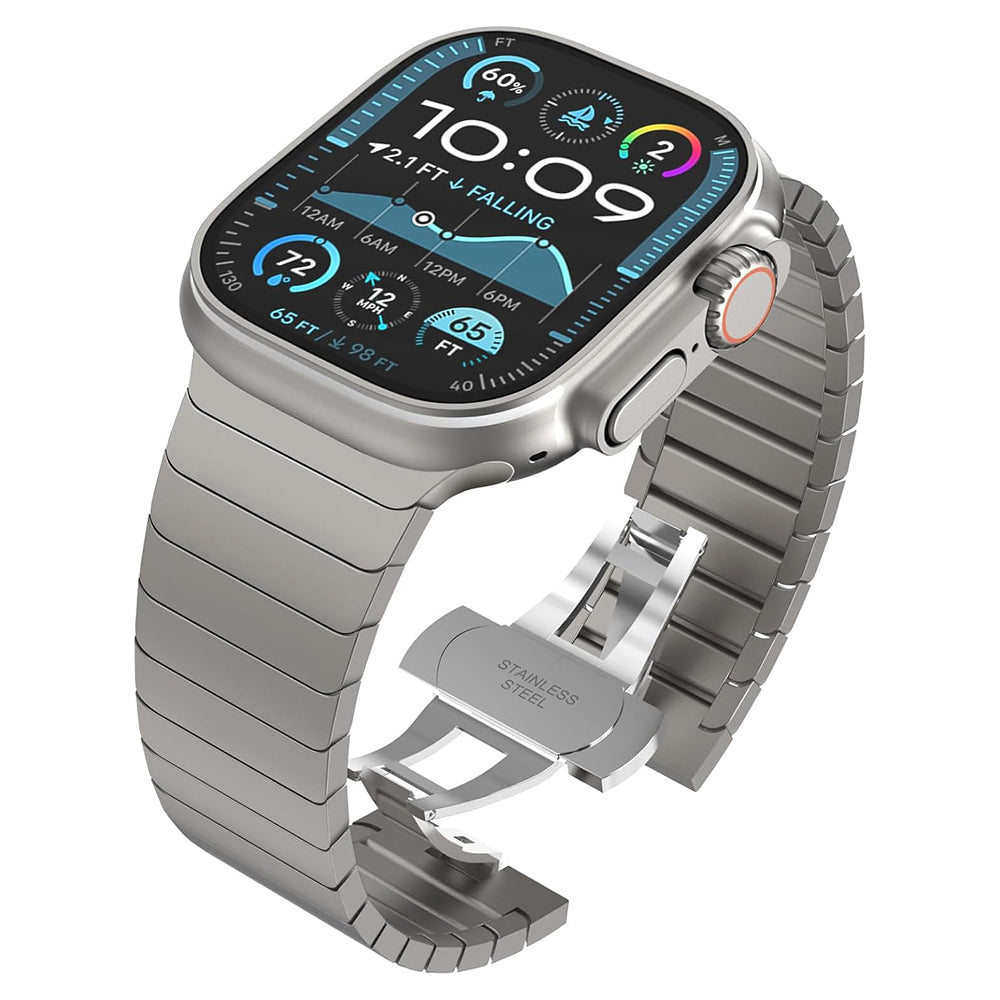 Techsuit W012 pásek pro Apple Watch 42mm / 41mm / 40mm / 38mm Series, Stříbrný