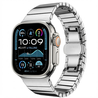 Techsuit W012 pásek pro Apple Watch 49mm / 46mm / 45mm / 44mm / 42mm Series, Stříbrný