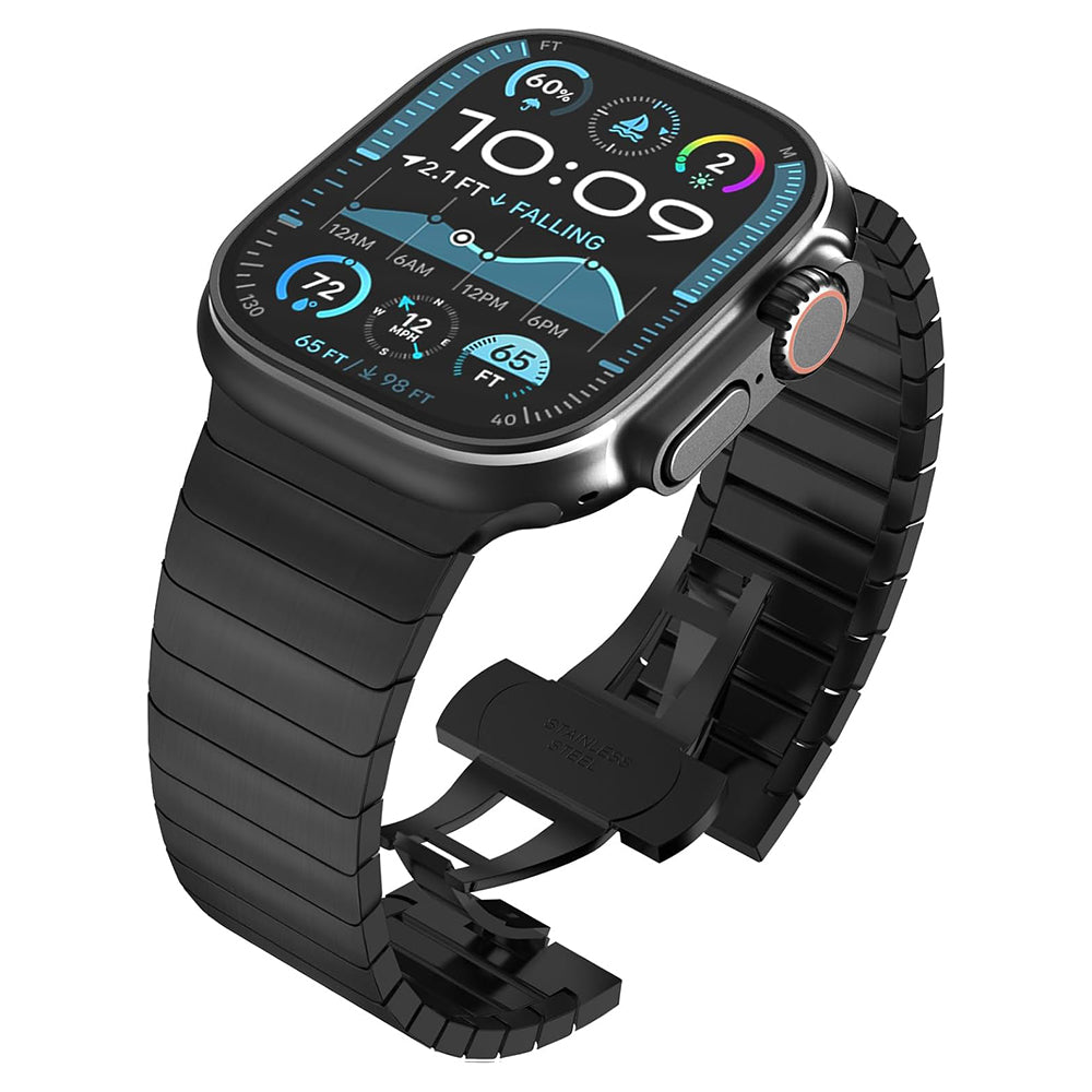 Techsuit W012 pásek pro Apple Watch 49mm / 46mm / 45mm / 44mm / 42mm Series, černý