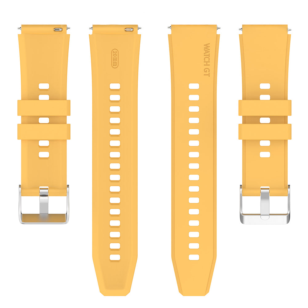 Techsuit W026 řemínek pro Samsung Galaxy Watch / Huawei Watch Series, 20mm, žlutý