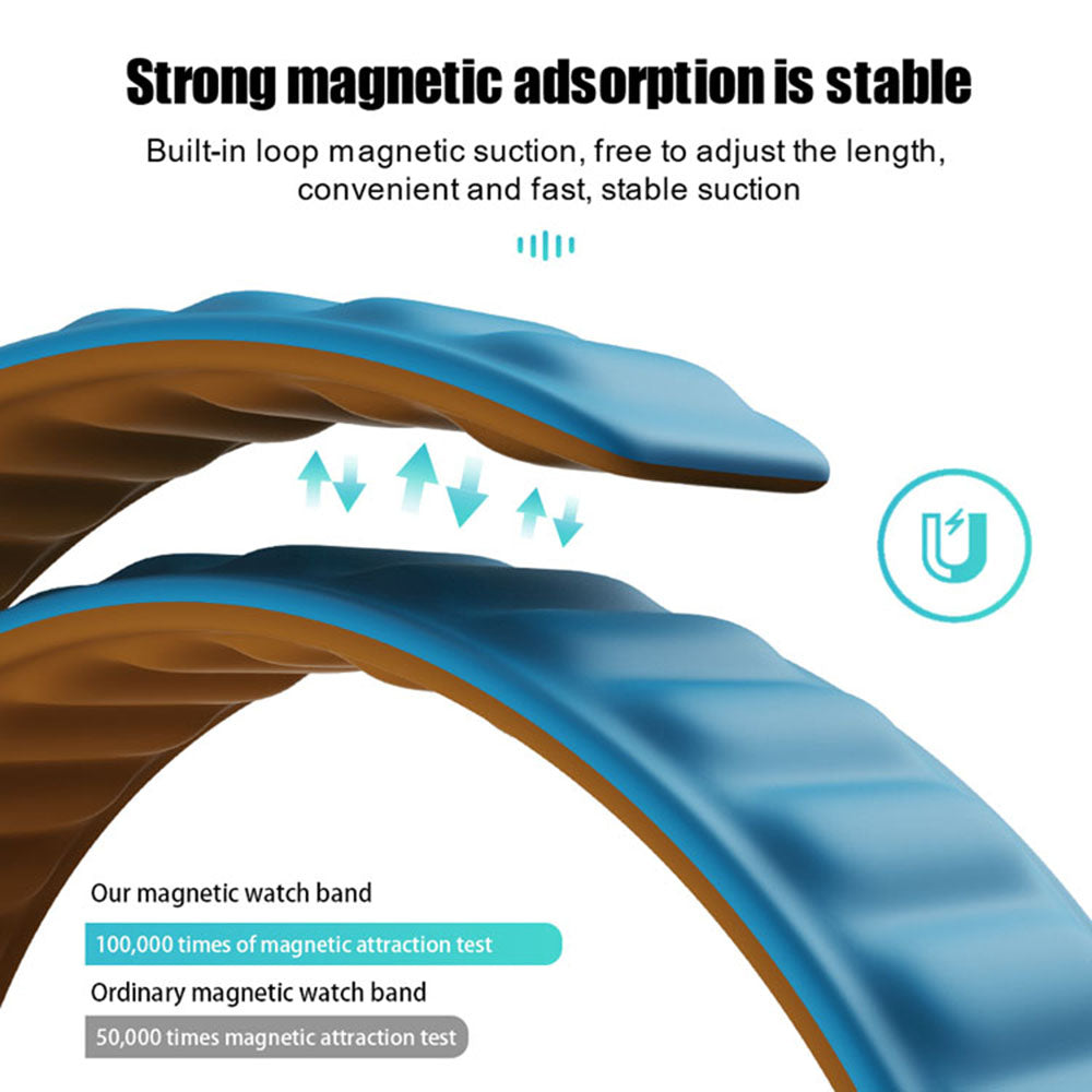 Techsuit W035 řemínek pro Apple Watch 49mm / 46mm / 45mm / 44mm / 42mm Series, Tyrkysový