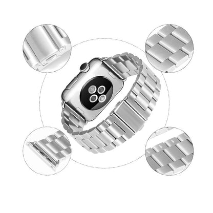 Techsuit W036 řemínek pro Apple Watch 42mm / 41mm / 40mm / 38mm Series, Stříbrný