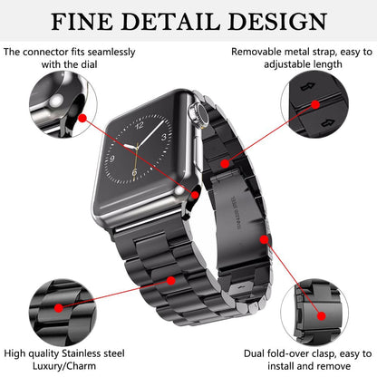 Techsuit W036 pásek pro Apple Watch 42mm / 41mm / 40mm / 38mm Series, černý