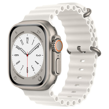 Řemínek Techsuit W038 pro Apple Watch 49mm / 46mm / 45mm / 44mm / 42mm Series, bílý