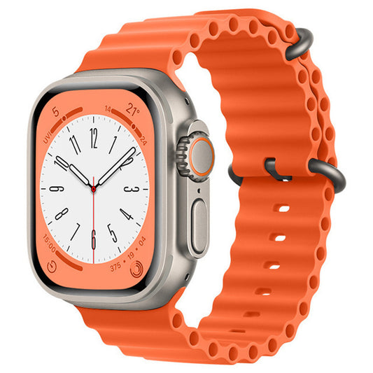 Řemínek Techsuit W038 pro Apple Watch 49mm / 46mm / 45mm / 44mm / 42mm Series, Oranžový