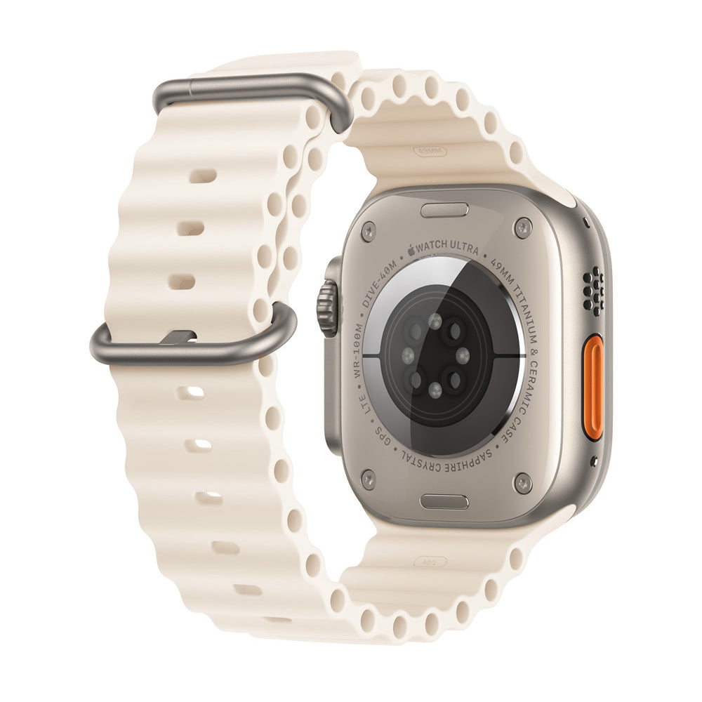 Řemínek Techsuit W038 pro Apple Watch 49mm / 46mm / 45mm / 44mm / 42mm Series, bílý