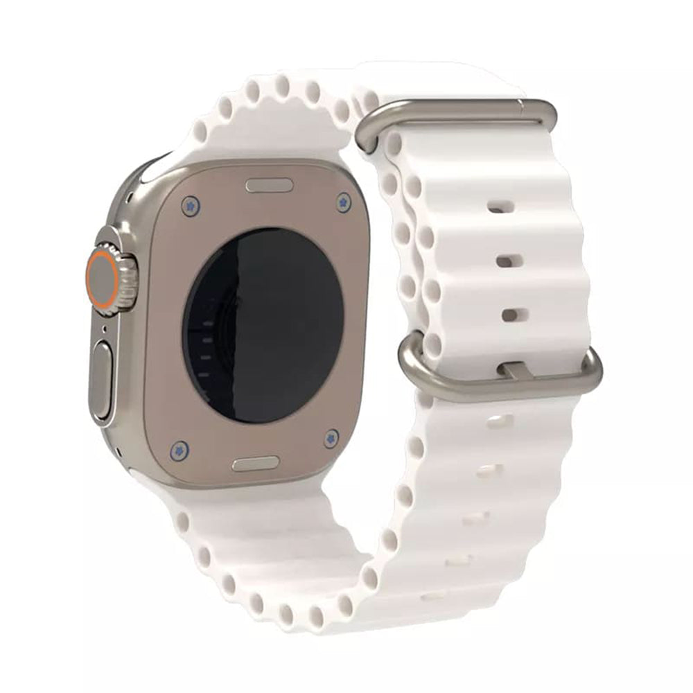 Řemínek Techsuit W038 pro Apple Watch 49mm / 46mm / 45mm / 44mm / 42mm Series, bílý
