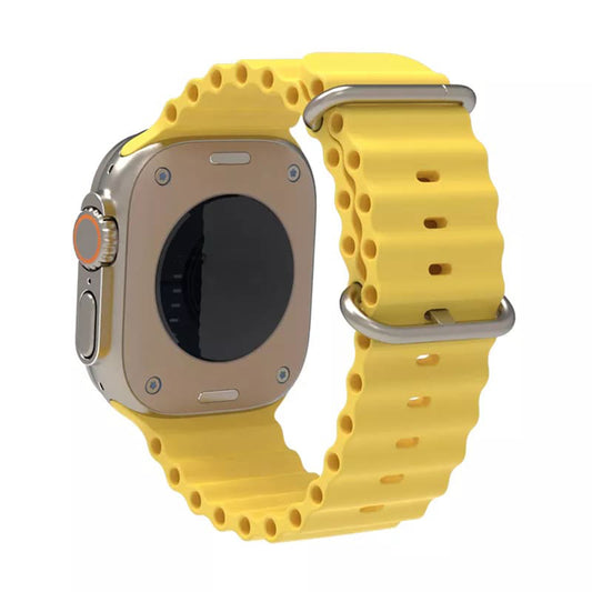 Techsuit W038 pásek pro Apple Watch 42mm / 41mm / 40mm / 38mm Series, žlutý