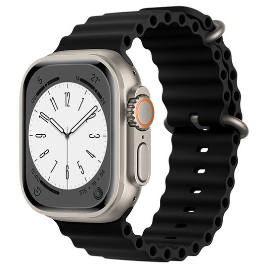 Řemínek Techsuit W038 pro Apple Watch 42mm / 41mm / 40mm / 38mm Series, Černý