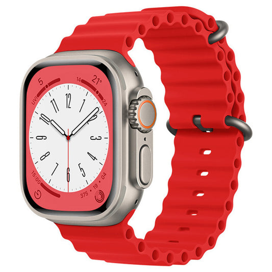 Techsuit W038 řemínek pro Apple Watch 42mm / 41mm / 40mm / 38mm Series, Červený
