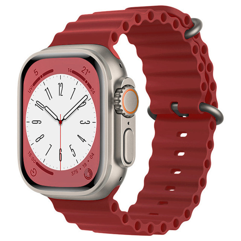 Techsuit W038 Strap for Apple Watch 42mm / 41mm / 40mm / 38mm Series, Dark Pink
