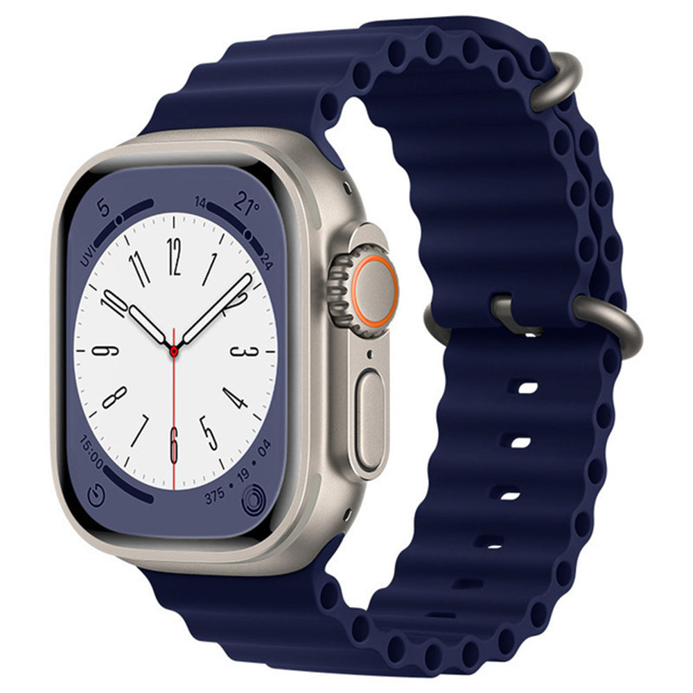 Řemínek Techsuit W038 pro Apple Watch 49mm / 46mm / 45mm / 44mm / 42mm Series, tmavě modrý