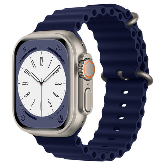 Řemínek Techsuit W038 pro Apple Watch 49mm / 46mm / 45mm / 44mm / 42mm Series, tmavě modrý