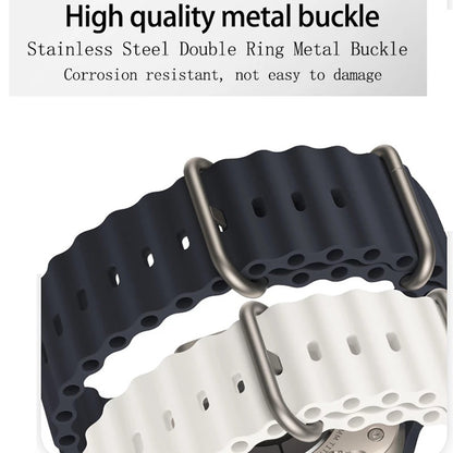 Řemínek Techsuit W038 pro Apple Watch 49mm / 46mm / 45mm / 44mm / 42mm Series, tmavě modrý