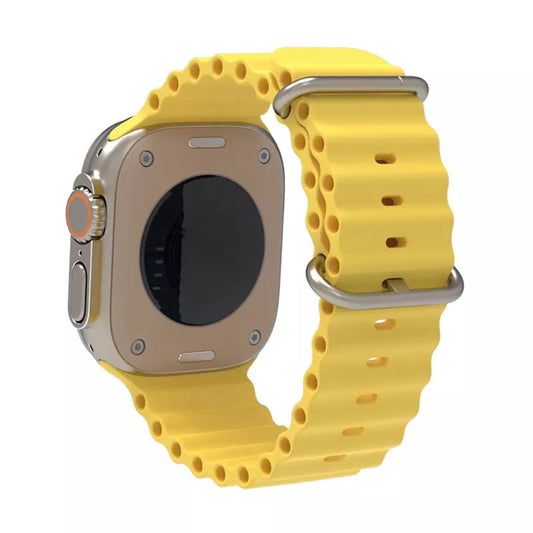 Techsuit W038 Strap for Apple Watch 49mm / 46mm / 45mm / 44mm / 42mm Series, Yellow