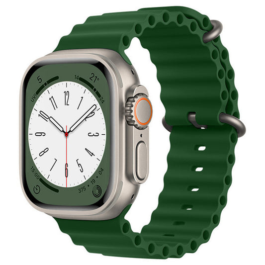 Techsuit W038 řemínek pro Apple Watch 49mm / 46mm / 45mm / 44mm / 42mm Series, Tmavě zelená