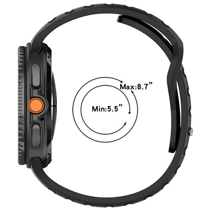 Techsuit W050 pásek pro Samsung Galaxy Watch 8 Classic / Watch8 44mm / Watch 8 40mm, Oranžový