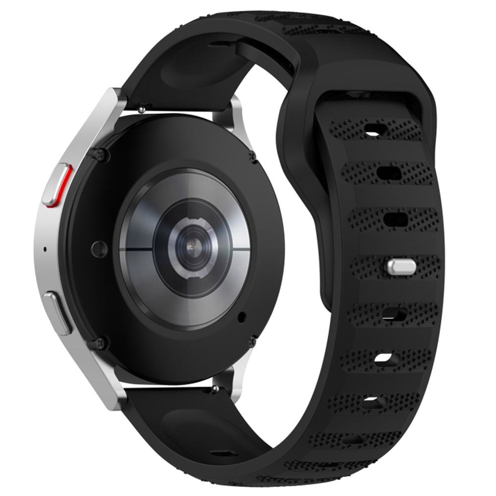 Techsuit W050 pásek pro Samsung Galaxy Watch / Huawei Watch Series, 20mm, Černý