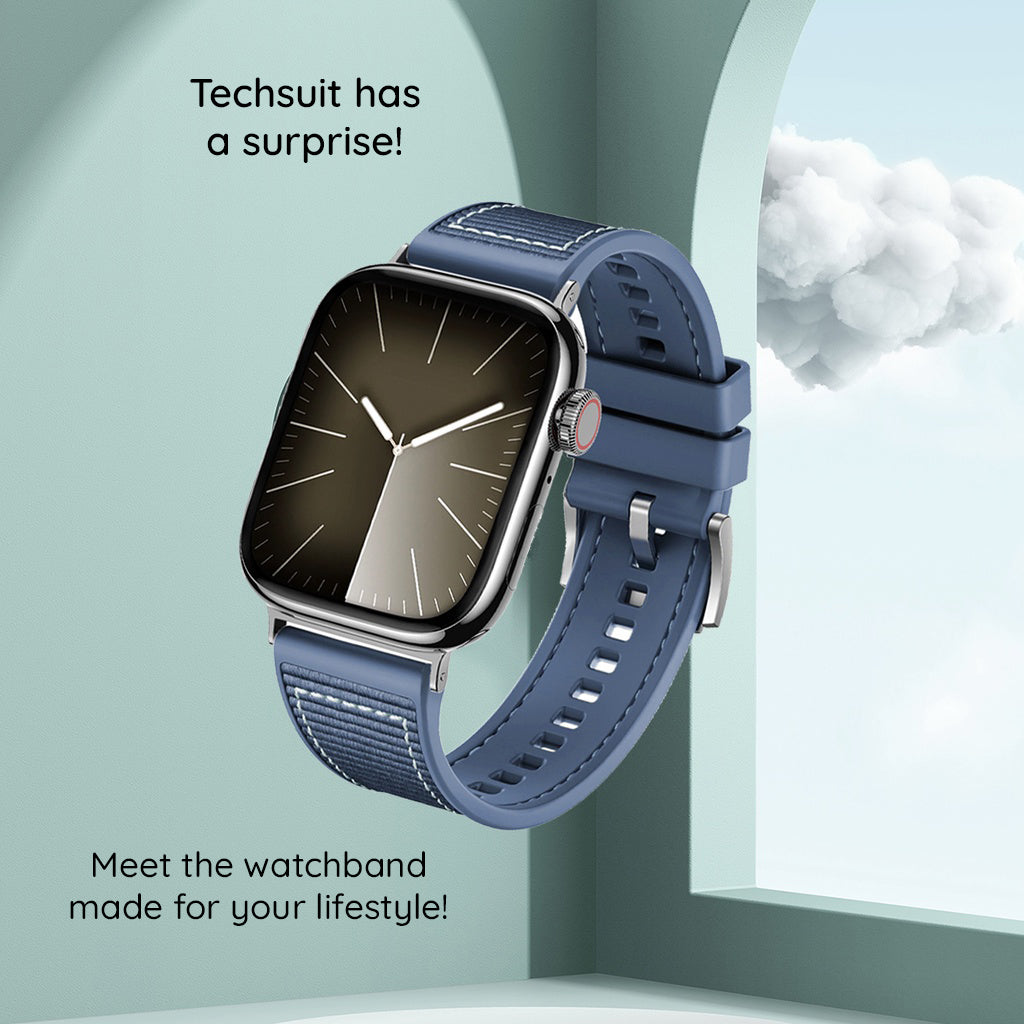 Techsuit W051 pásek pro Apple Watch 42mm / 41mm / 40mm / 38mm Series, černý